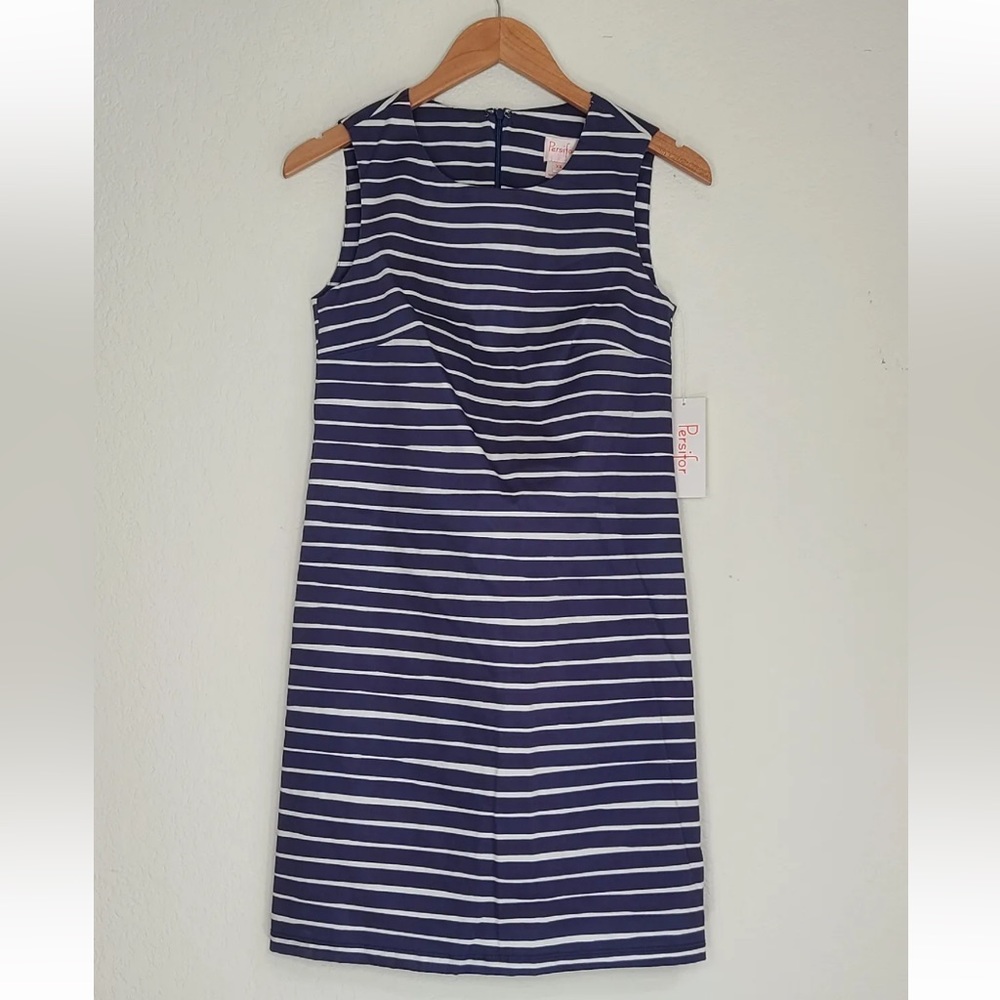 Persifor Margot Dress Bale Stripe In Eclipse Size XS Womens NEW